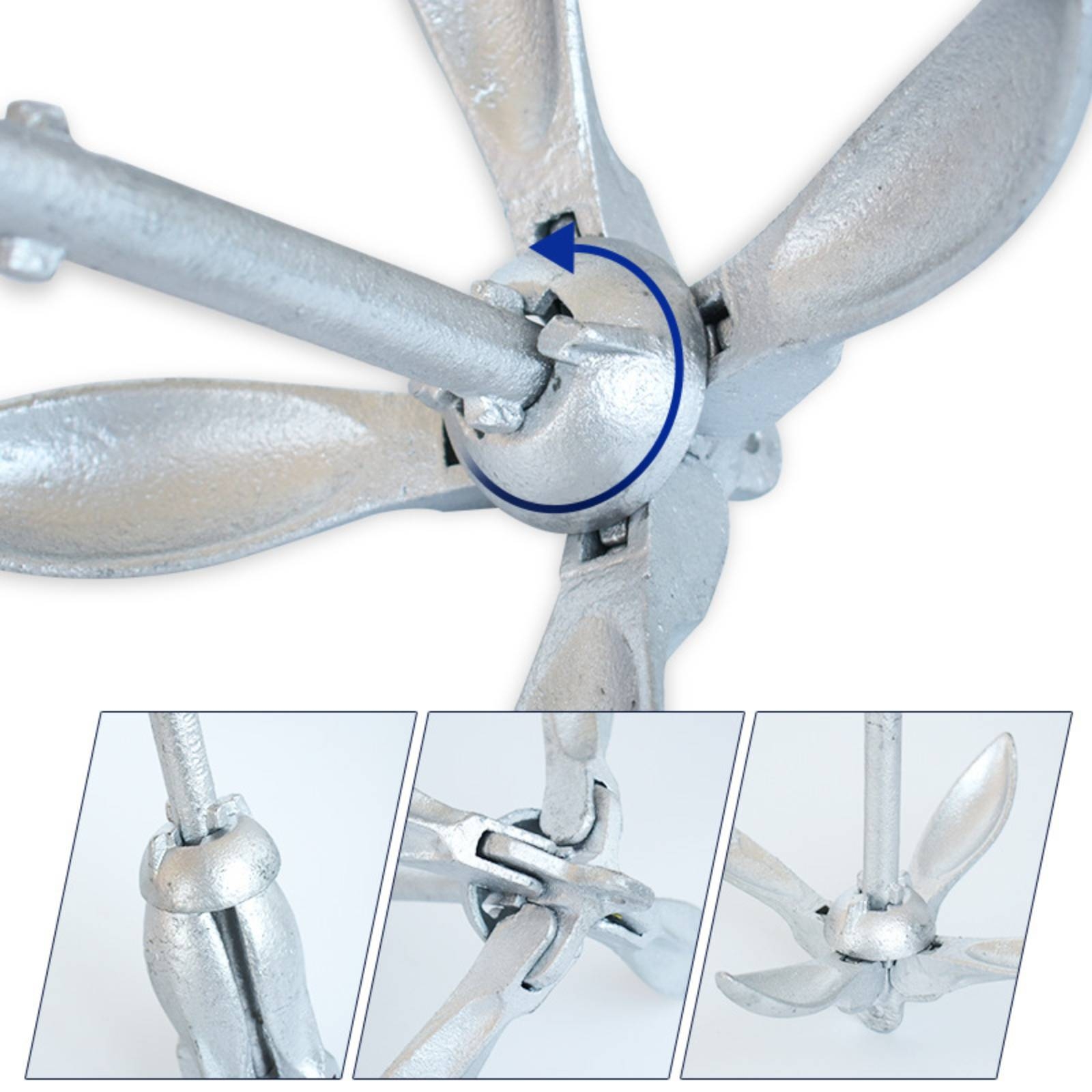 1.5 Kg Boat Anchor Rope Set Sp - Fishing Kayak Anchor avis et prix