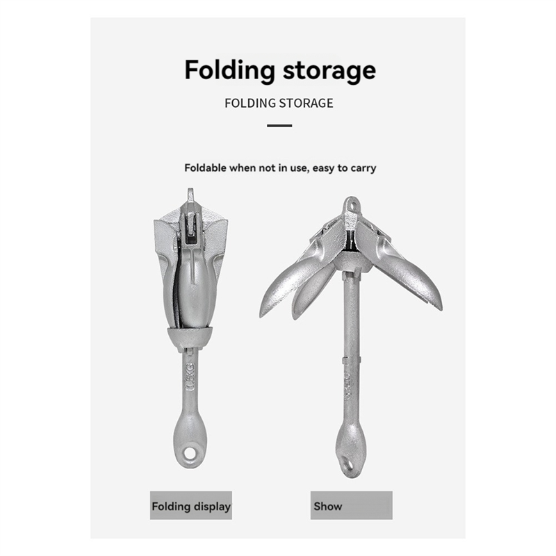 AB56-0.7KG Steel Folding Water - Fishing Kayak Anchor avis et prix