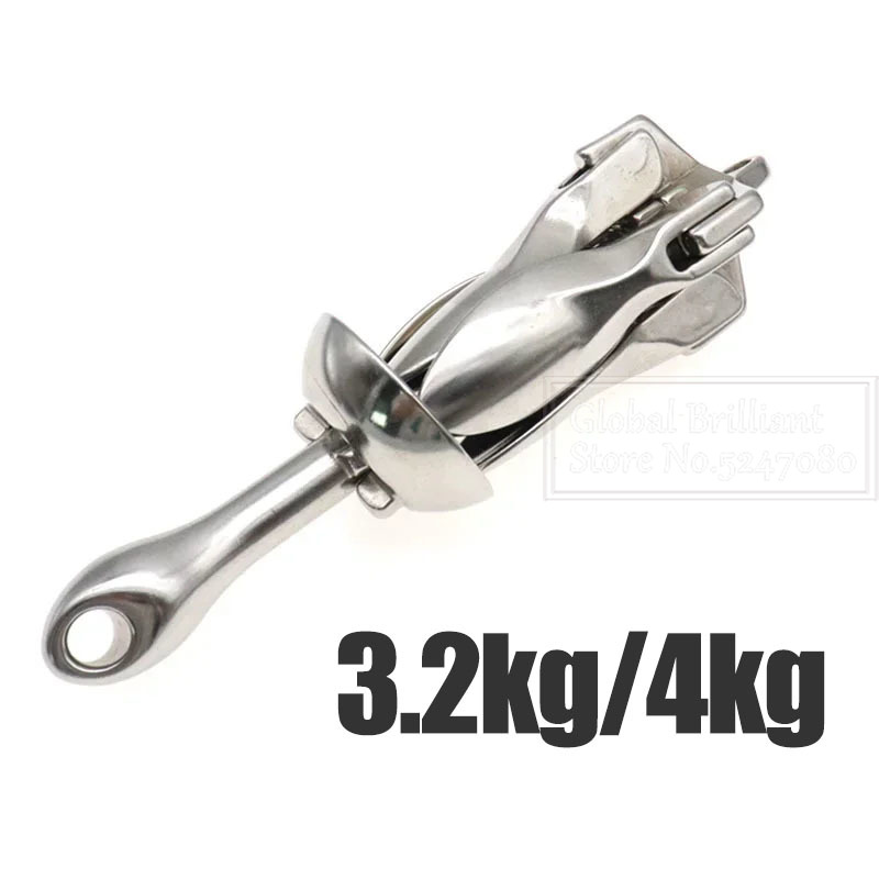 3.2KG/4KG Boat Stainless Steel - Fishing Kayak Anchor avis et prix