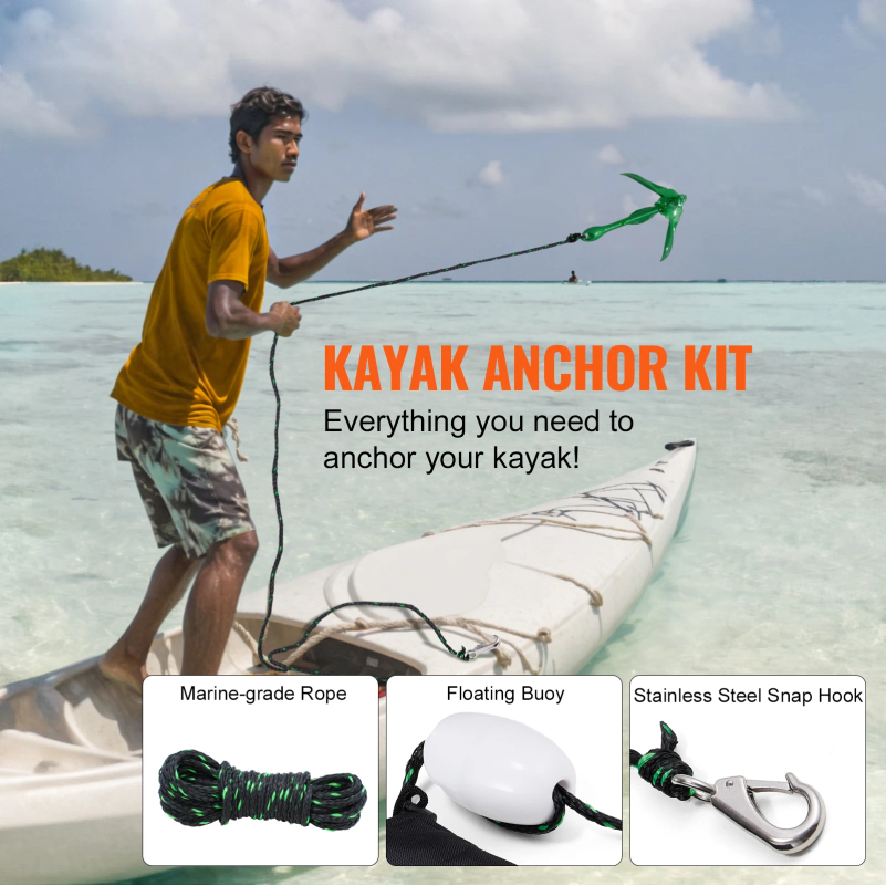 Kayak Anchor Kit 3.5 lb Paddle - Fishing Kayak Anchor avis et prix