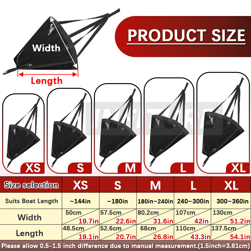 18-53'' Sea Drogue Anchor Floa - Fishing Kayak Anchor avis et prix
