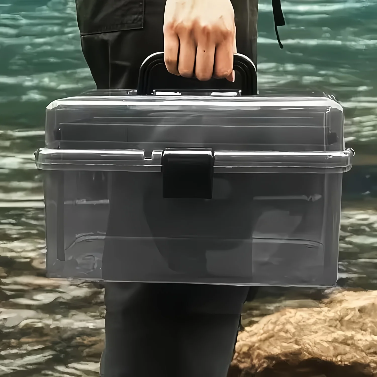 Durable PE Fishing Gear Box |  - Fishing Kayak Crate avis et prix