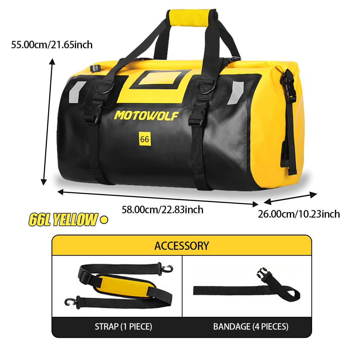 Waterproof Duffel Bag 40L/66L  - Fishing Kayak Seat avis et prix