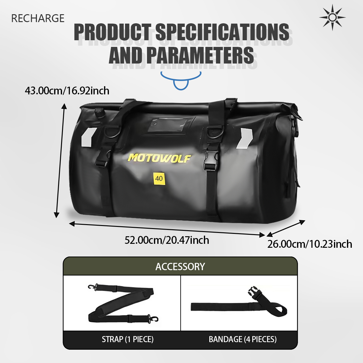 Waterproof Duffel Bag 40L/66L  - Fishing Kayak Seat avis et prix