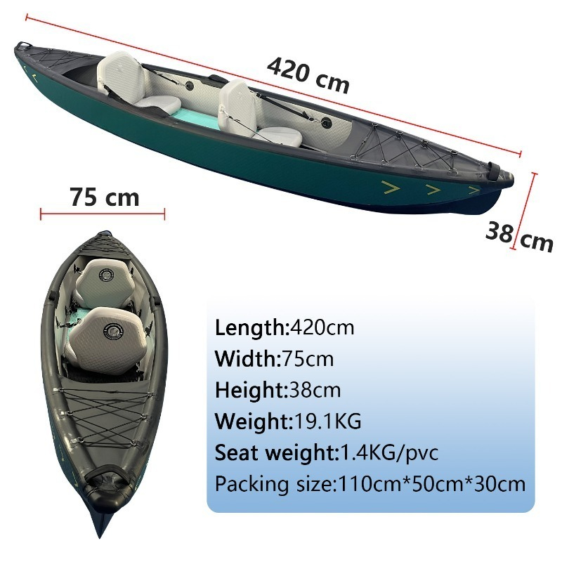 New Design 4.2m Portable Infla - Fishing Kayak Inflatable avis et prix