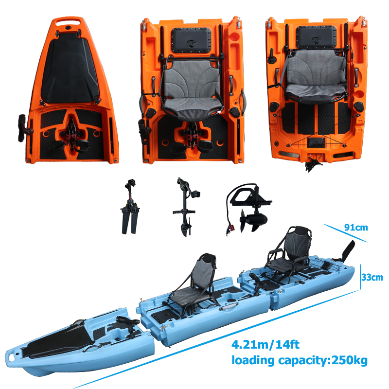 14FT 2 Person Detachable  Peda - Fishing Kayak Sit On Top avis et prix