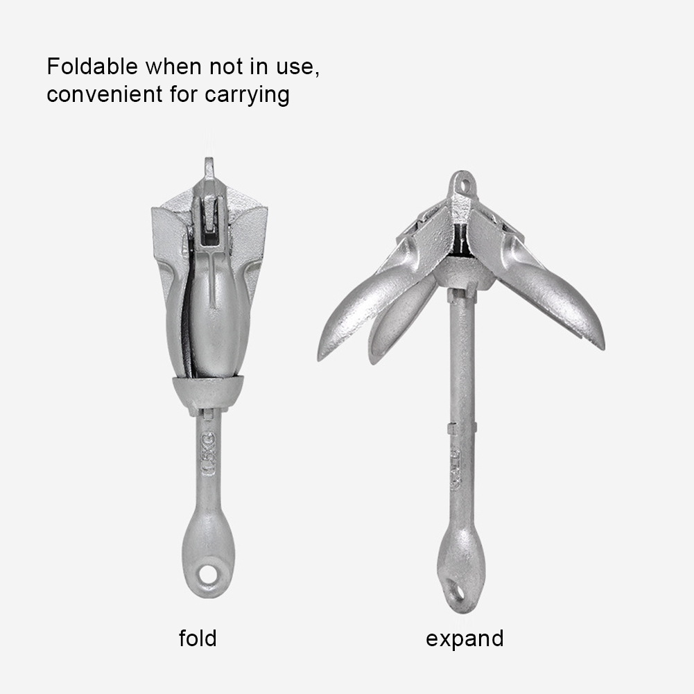 0.7KG 1.5KG Grapnel Anchor wit - Fishing Kayak Anchor avis et prix