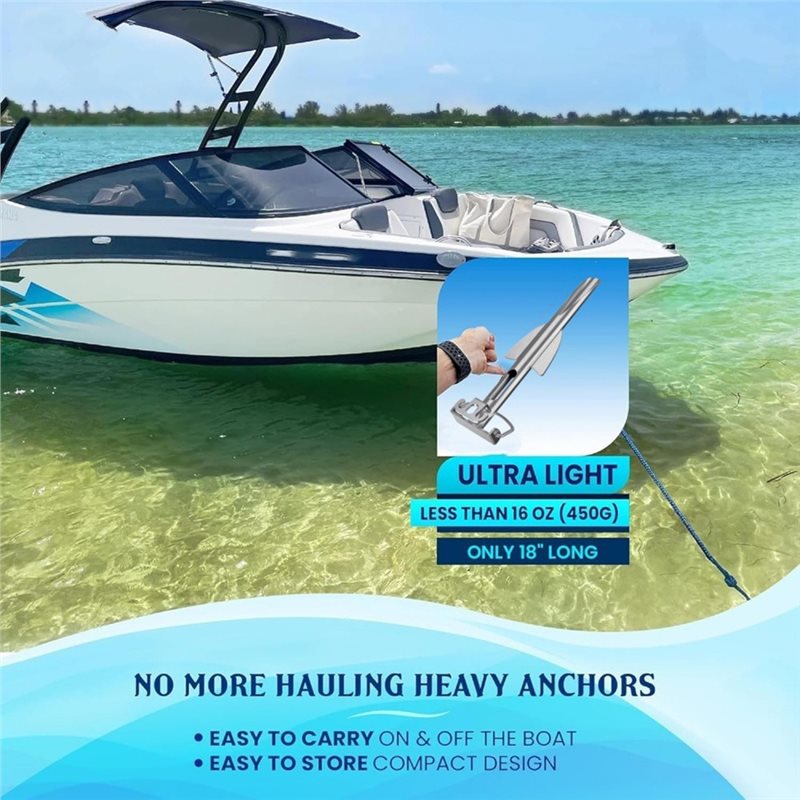 A12E-Shallow Water Boat Anchor - Fishing Kayak Anchor avis et prix