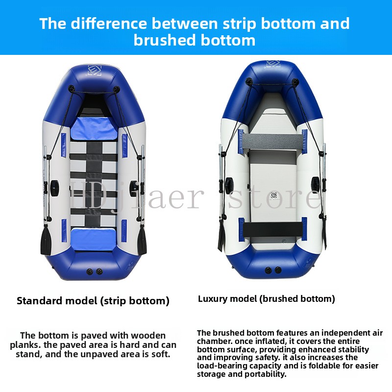 Inflatable Boat with Hard Bott - Fishing Kayak Inflatable avis et prix