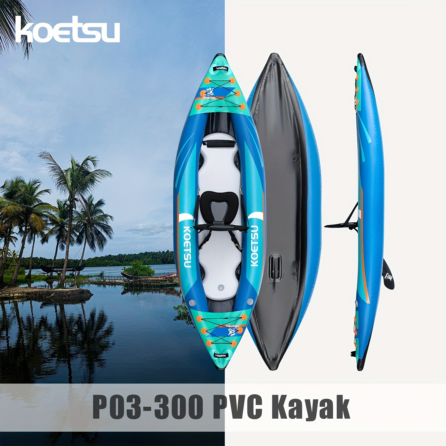 KOETSU P03 brushed inflatable  - Fishing Kayak Inflatable avis et prix