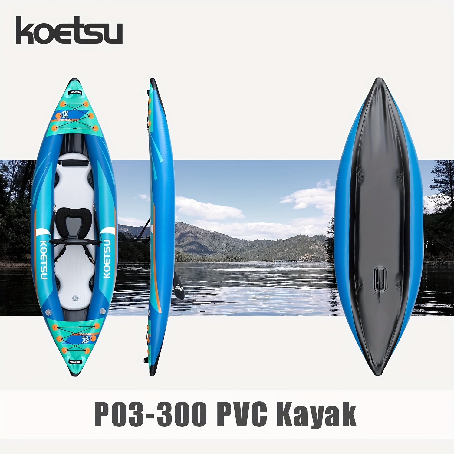 KOETSU P03 brushed inflatable  - Fishing Kayak Inflatable avis et prix