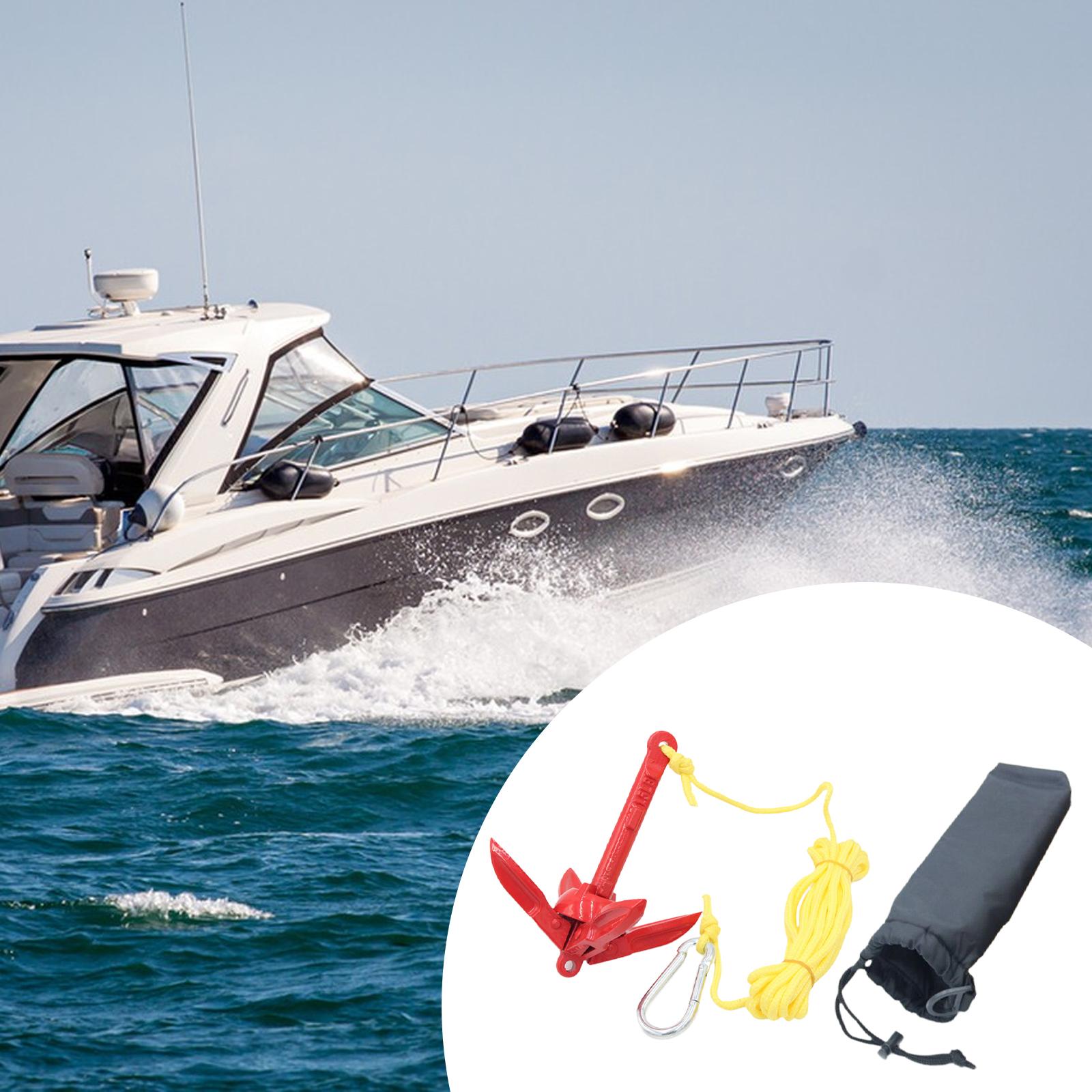 Carbon Steel Folding Boat Anch - Fishing Kayak Anchor avis et prix